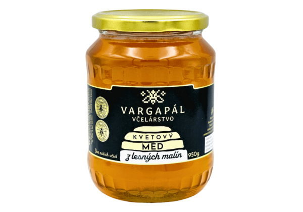 Med z lesných malín a černíc s medovicou 950g